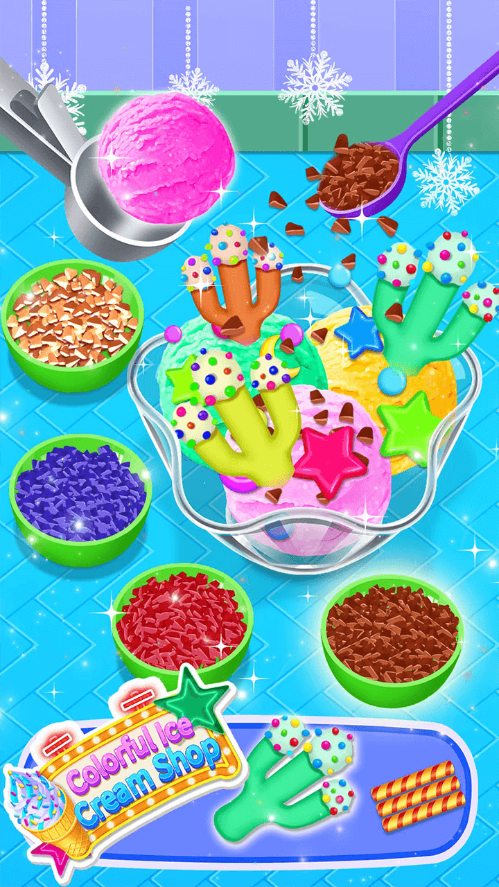 Colorful Ice Cream Shop